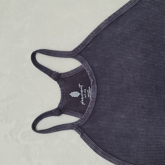 FP Movement Happiness Runs Cropped Ribbed Tank Top Washed Black Medium/Large - Picture 4 of 17